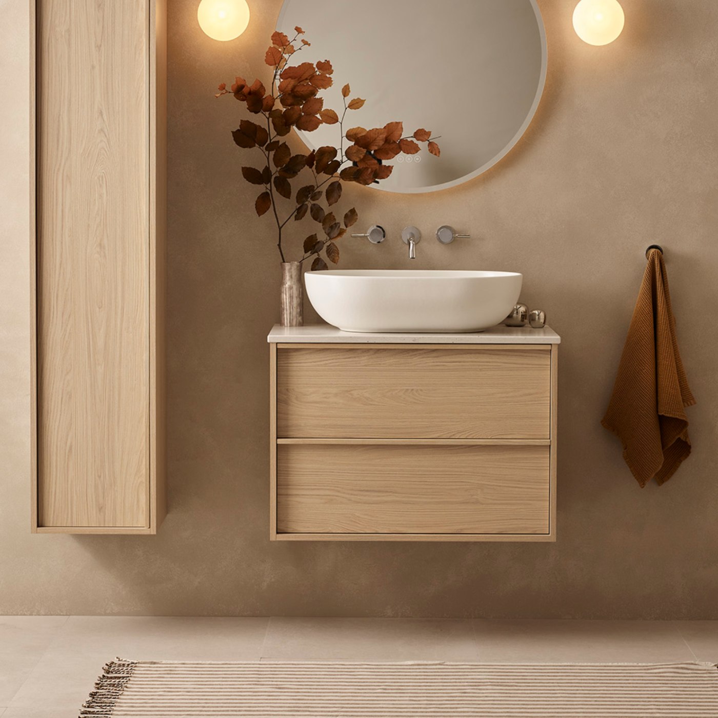 Coalbrook Shepherd vanity unit in oak