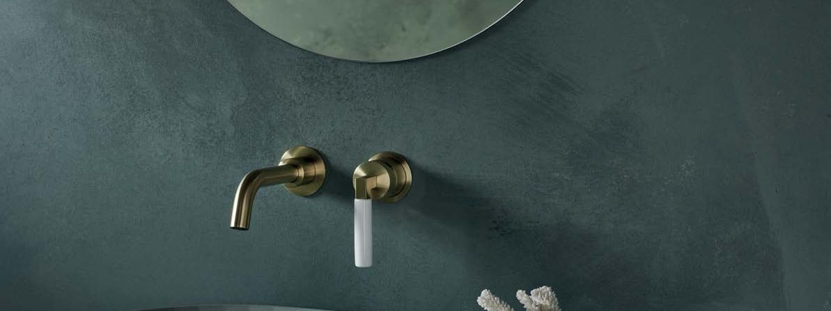 Coalbrook brassware in a contemporary bathroom scheme