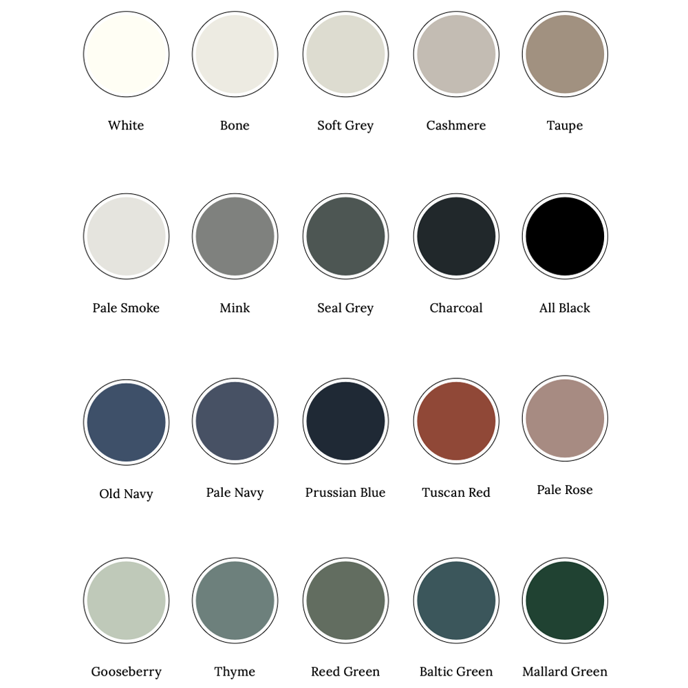 Burbidge Fluted Alnwick  Colours