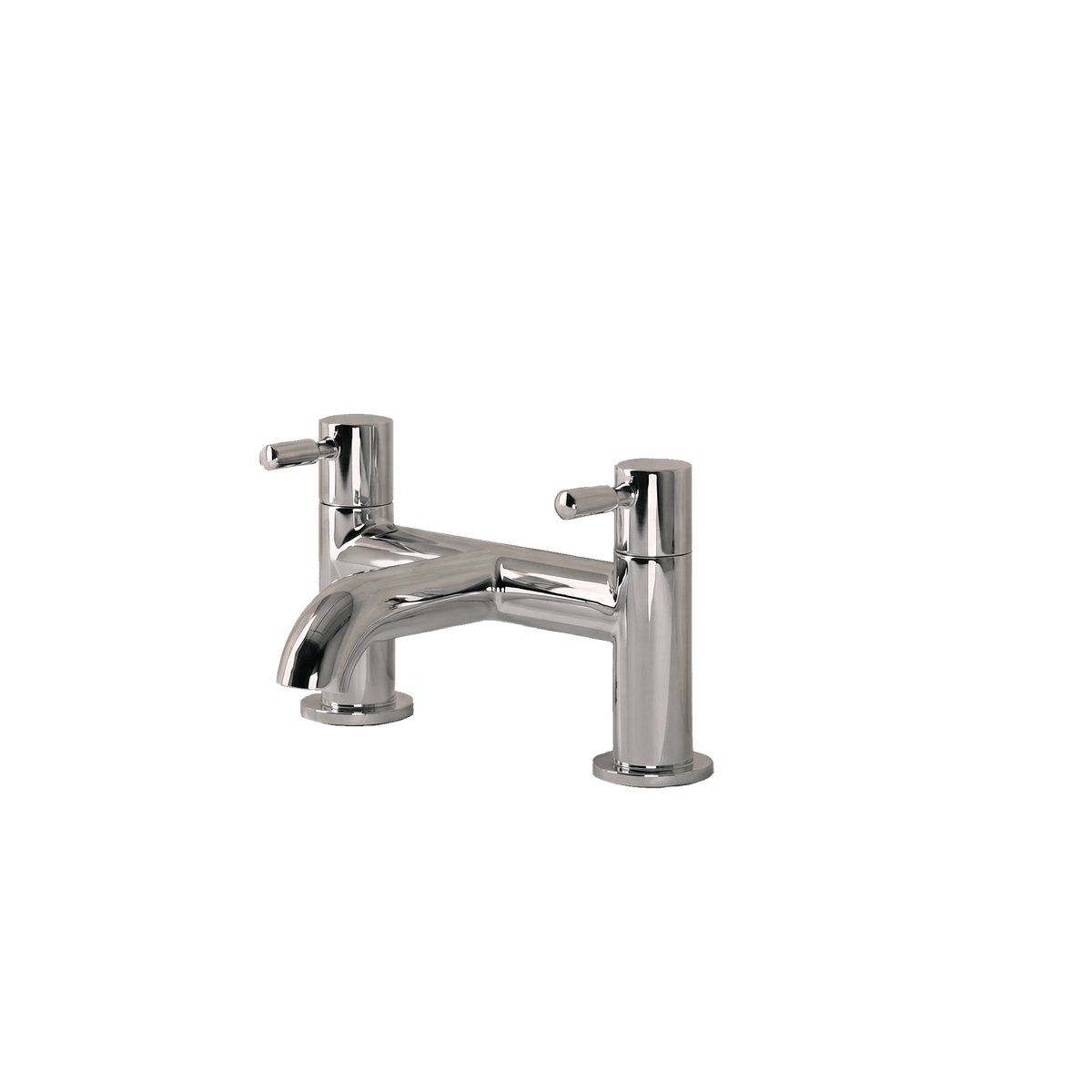 Crosswater Fusion dual lever deck mounted bath filler chrome MBFU322D