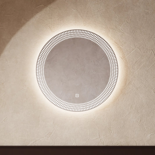 Crosswater Canvass Illuminated Mirror 500mm round