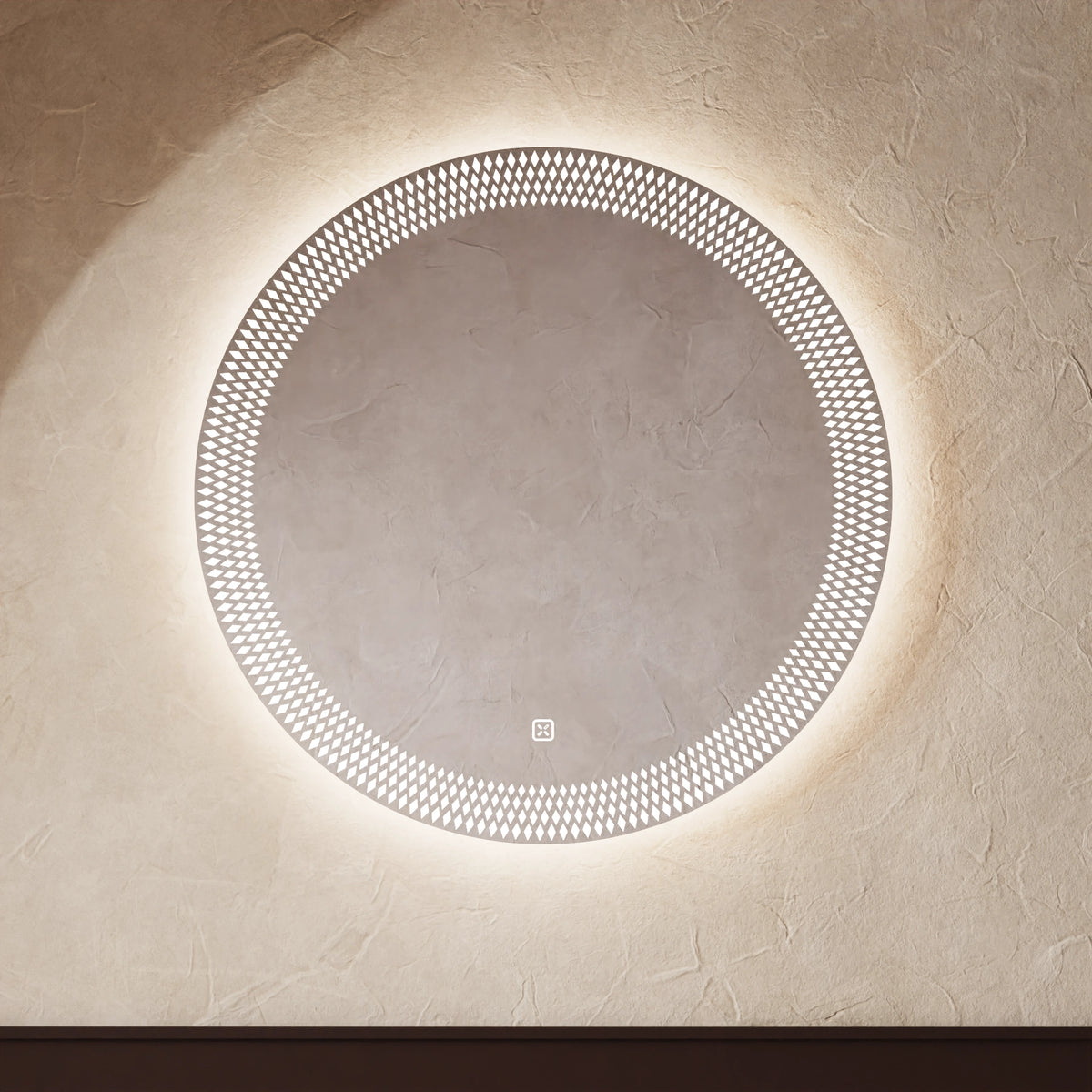 Crosswater Canvass Illuminated Mirror 600mm round