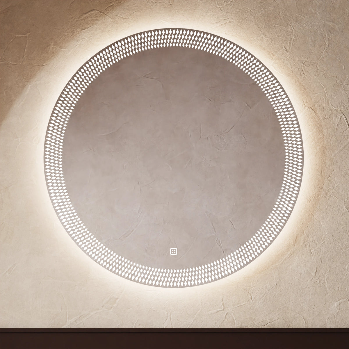 Crosswater Canvass Illuminated Mirror 700mm round