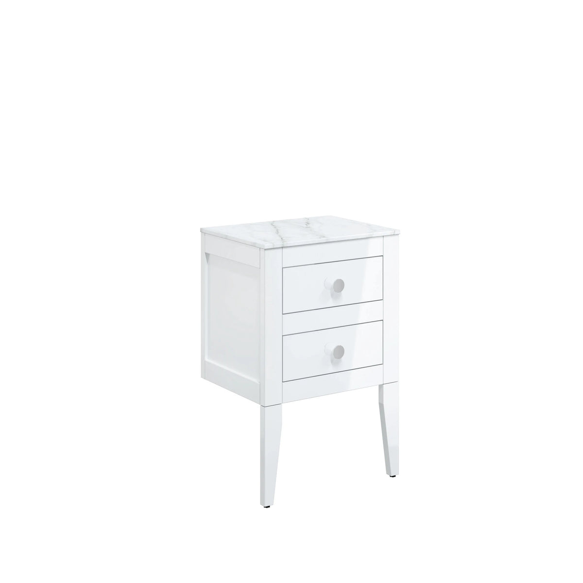 Crosswater Canvass Leg Set in White Gloss