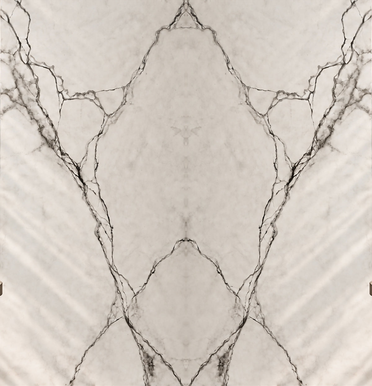 Prestige bespoke worktop book-matched with mirrored veining