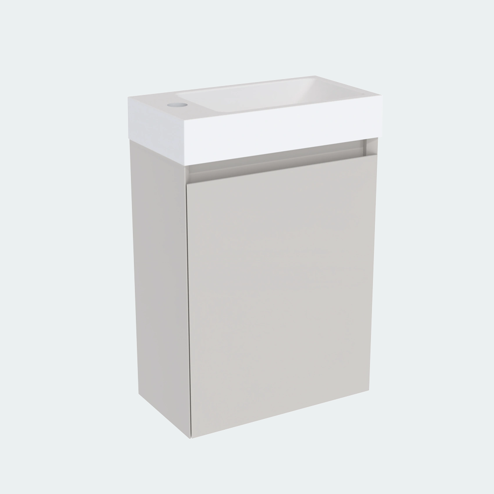 Coalbrook Decimal 400mm Cloakroom Vanity Unit Left Hand DV904L float 5