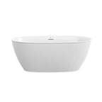 Crosswater Auriga Petite freestanding bath, 1500 x 750 mm, Gloss White