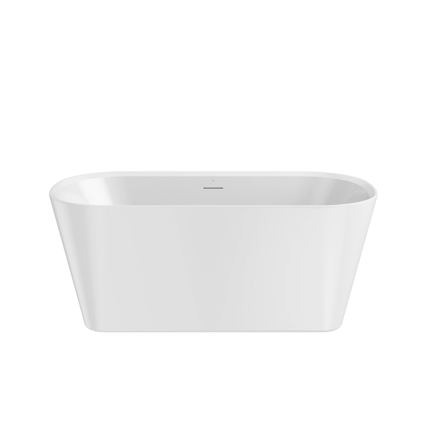 Crosswater Carne freestanding bath in gloss white, grande 1700 x 750 mm