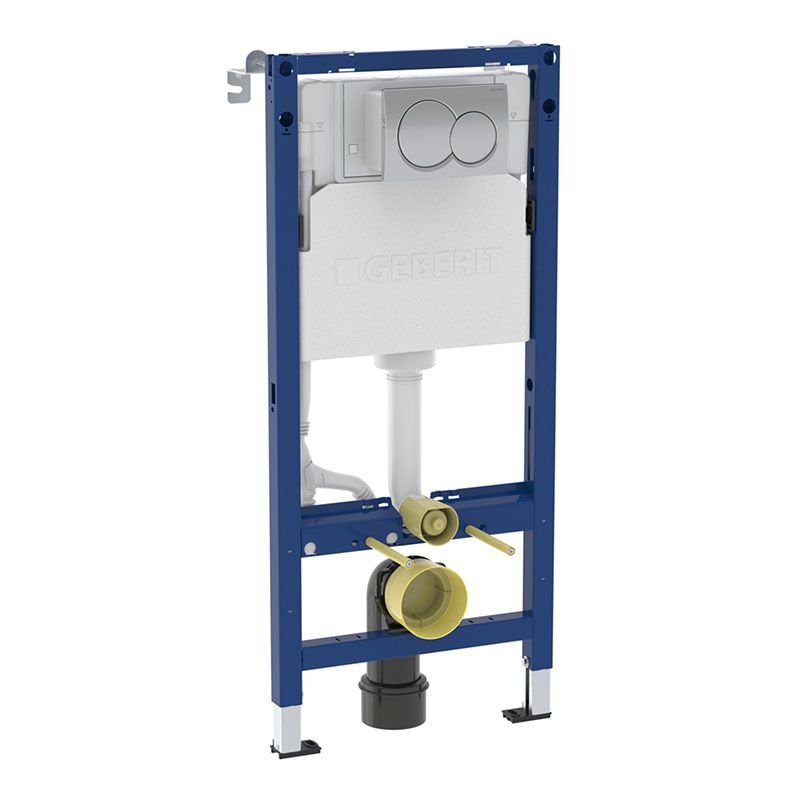 Geberit Duofix Alpha 1120mm Frame & Cistern with Alpha01 Flush Plate