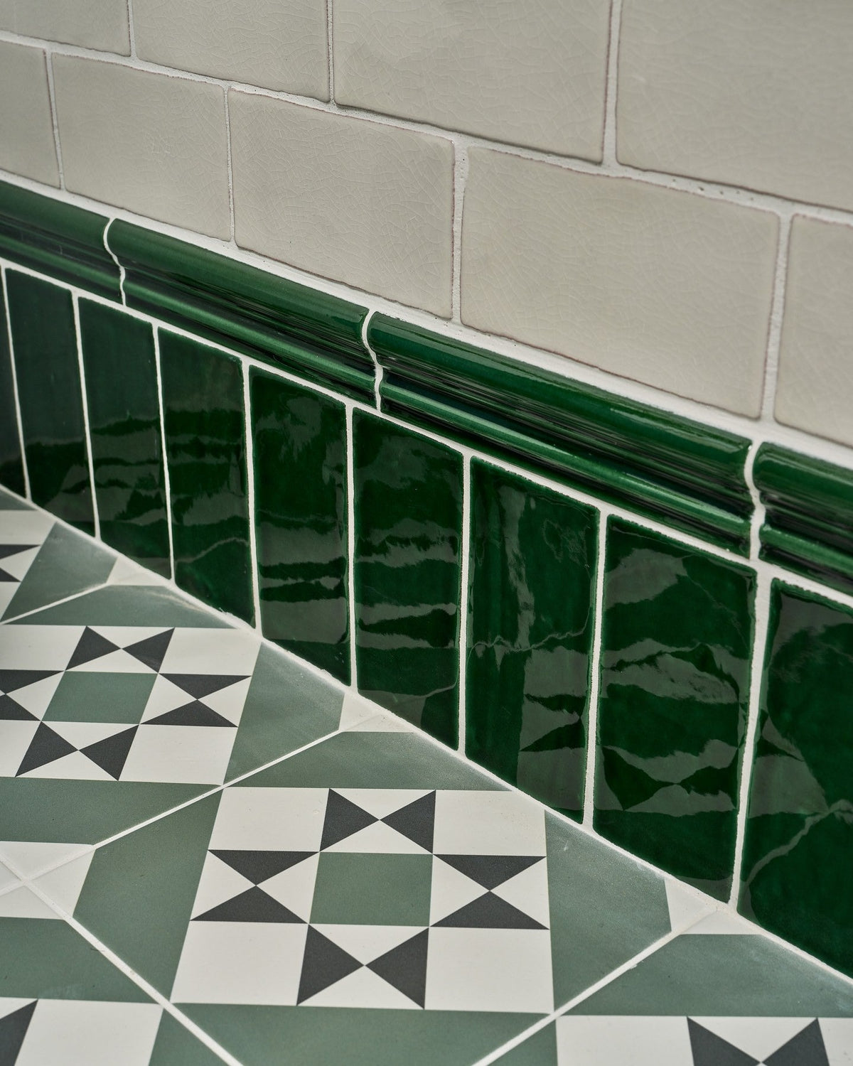 Ca’ Pietra Architectural Mouldings Dado Ceramic Olive Green — official gallery image 3