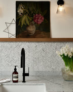 Ca’ Pietra Athens Carrara Marble Mosaic — official gallery image 1