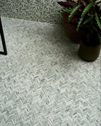 Ca’ Pietra Athens Mint Marble Mosaic — official gallery image 1