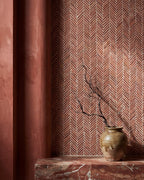 Ca’ Pietra Athens Rosso Travertine Mosaic — official gallery image 6