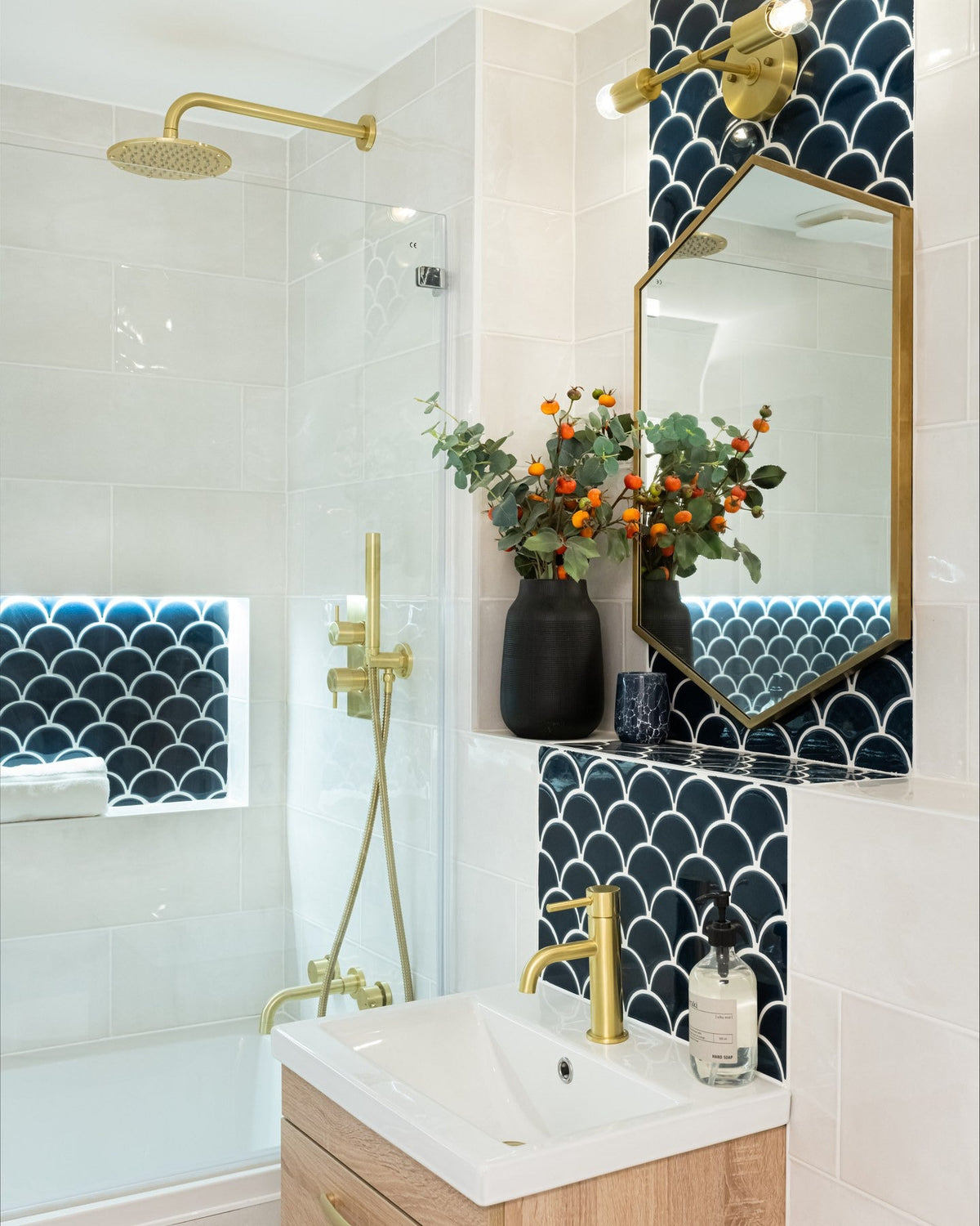 Ca’ Pietra Atlantis Porcelain Mosaic Navy — official gallery image 4