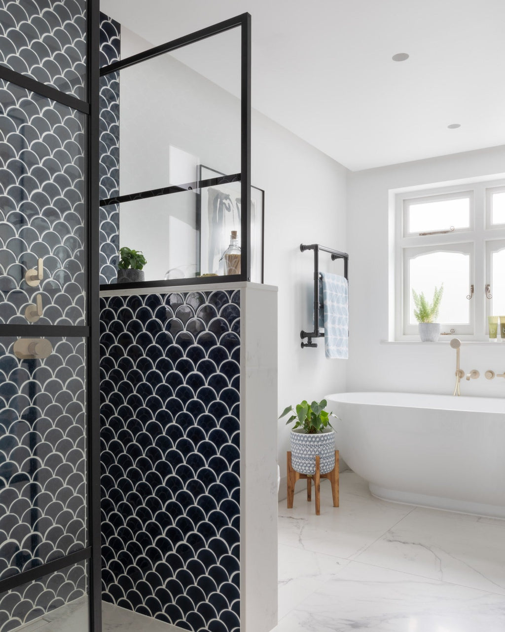 Ca’ Pietra Atlantis Porcelain Mosaic Navy — official gallery image 5