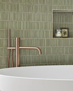 Ca’ Pietra Bamboo Lustre Porcelain Mosaic Avocado — official gallery image 3