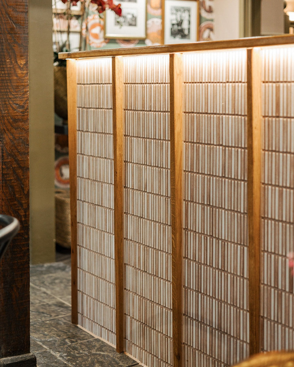 Ca’ Pietra Bamboo Lustre Porcelain Mosaic Cappuccino — official gallery image 3