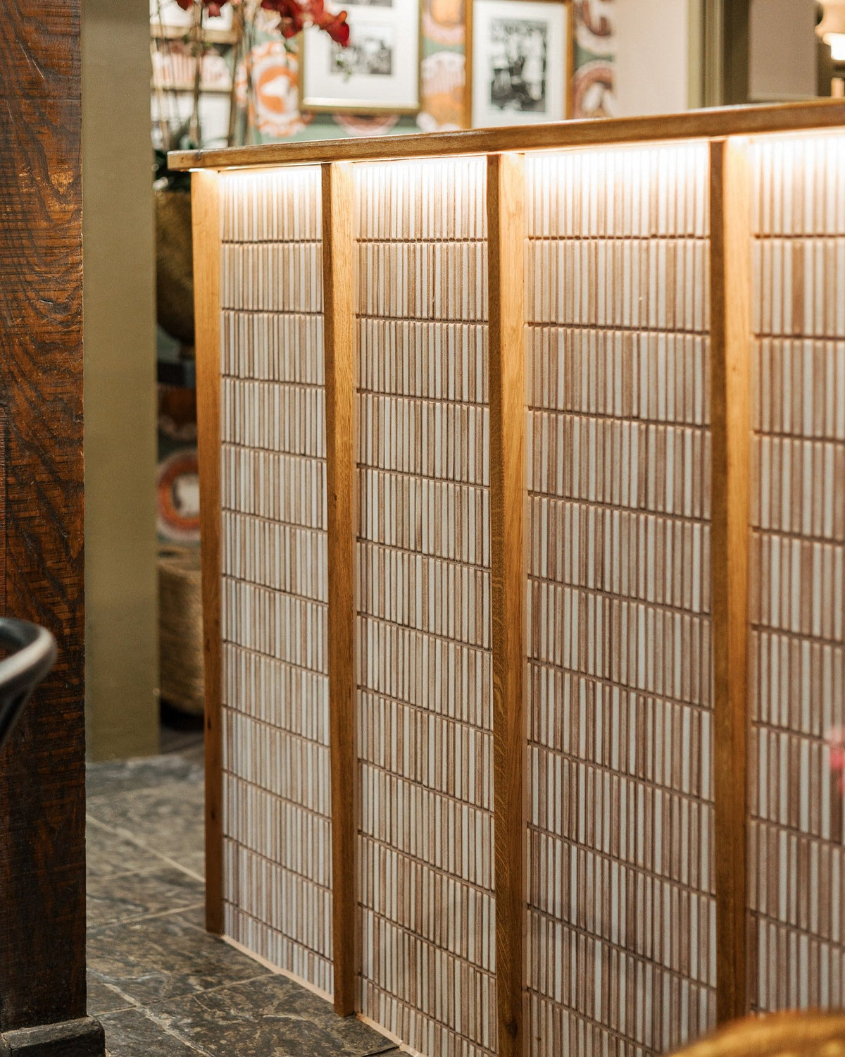 Ca’ Pietra Bamboo Lustre Porcelain Mosaic Cappuccino — official gallery image 3