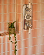 Ca’ Pietra Bamboo Porcelain Mosaic Blush — official gallery image 4