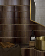 Ca’ Pietra Bamboo Porcelain Mosaic Caramel — official gallery image 3