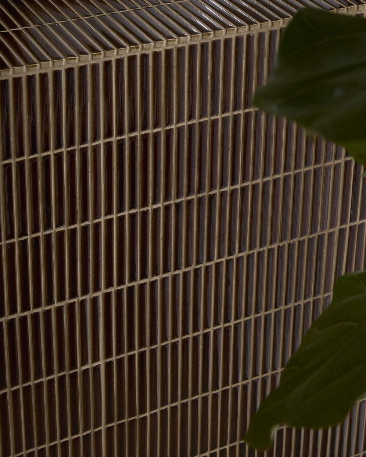 Ca’ Pietra Bamboo Porcelain Mosaic Caramel — official gallery image 4