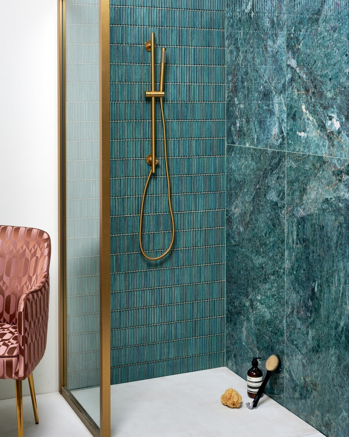 Ca’ Pietra Bamboo Porcelain Mosaic Verdigris — official gallery image 8