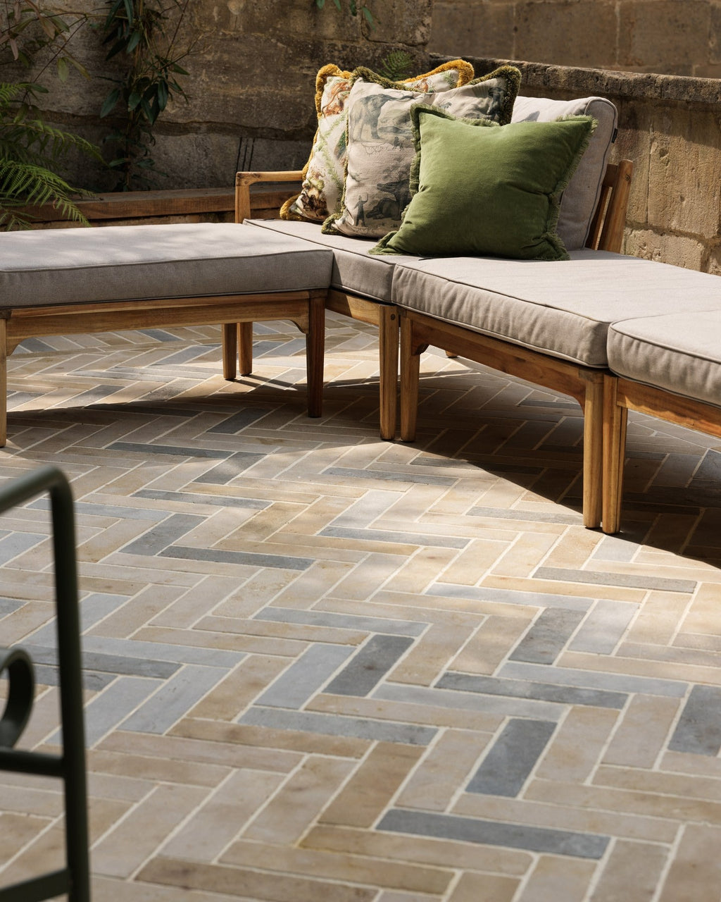 Ca’ Pietra Castilan Limestone Parquet Tumbled — official gallery image 3