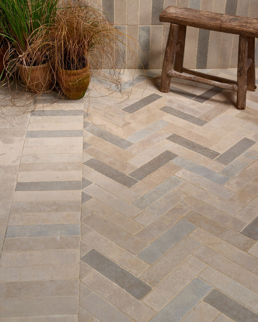 Ca’ Pietra Castilan Limestone Parquet Tumbled — official gallery image 11