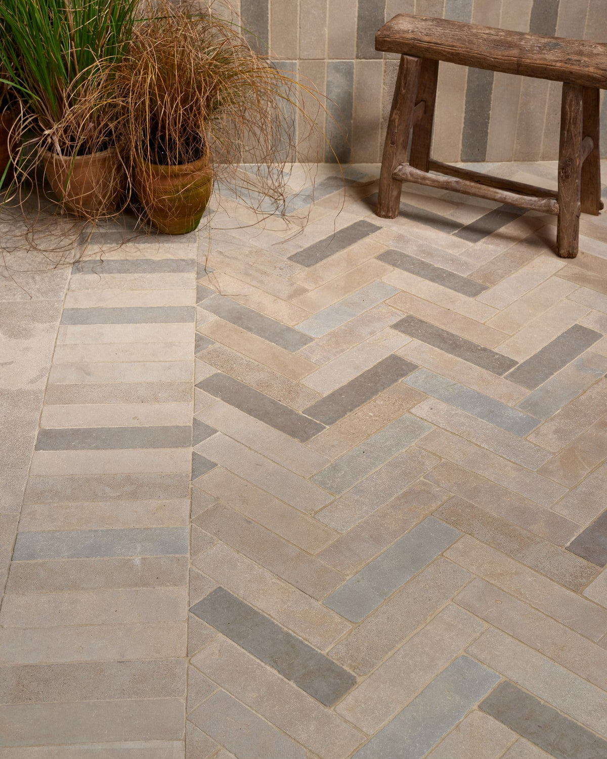 Ca’ Pietra Castilan Limestone Parquet Tumbled — official gallery image 11