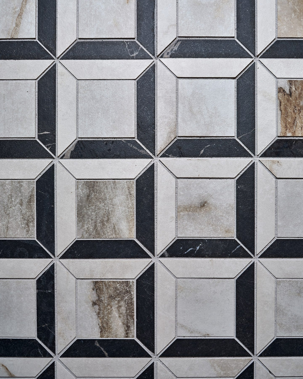 Ca’ Pietra East Village Porcelain Quadrant Mosaic Oro — official gallery image 1
