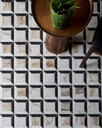 Ca’ Pietra East Village Porcelain Quadrant Mosaic Oro — official gallery image 2