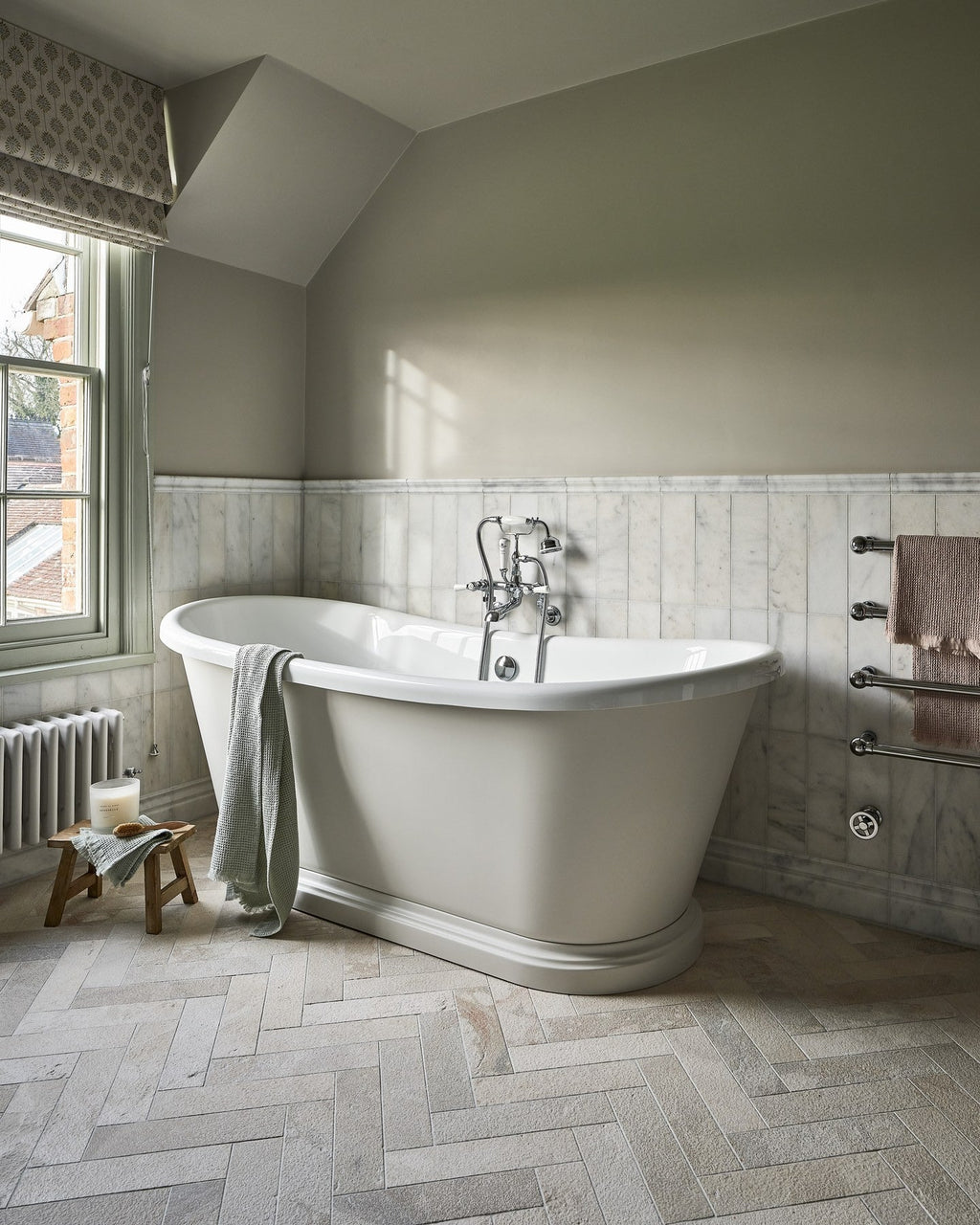 Ca’ Pietra Enki Limestone Parquet Velvet Finish — official gallery image 1