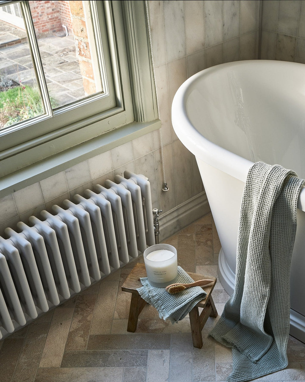 Ca’ Pietra Enki Limestone Parquet Velvet Finish — official gallery image 4