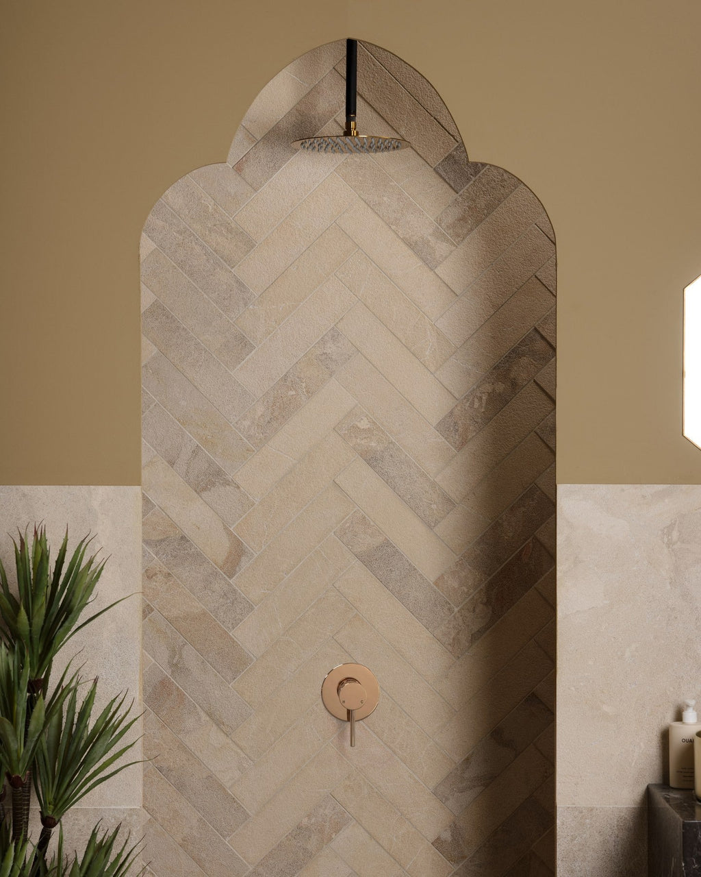 Ca’ Pietra Enki Limestone Parquet Velvet Finish — official gallery image 7