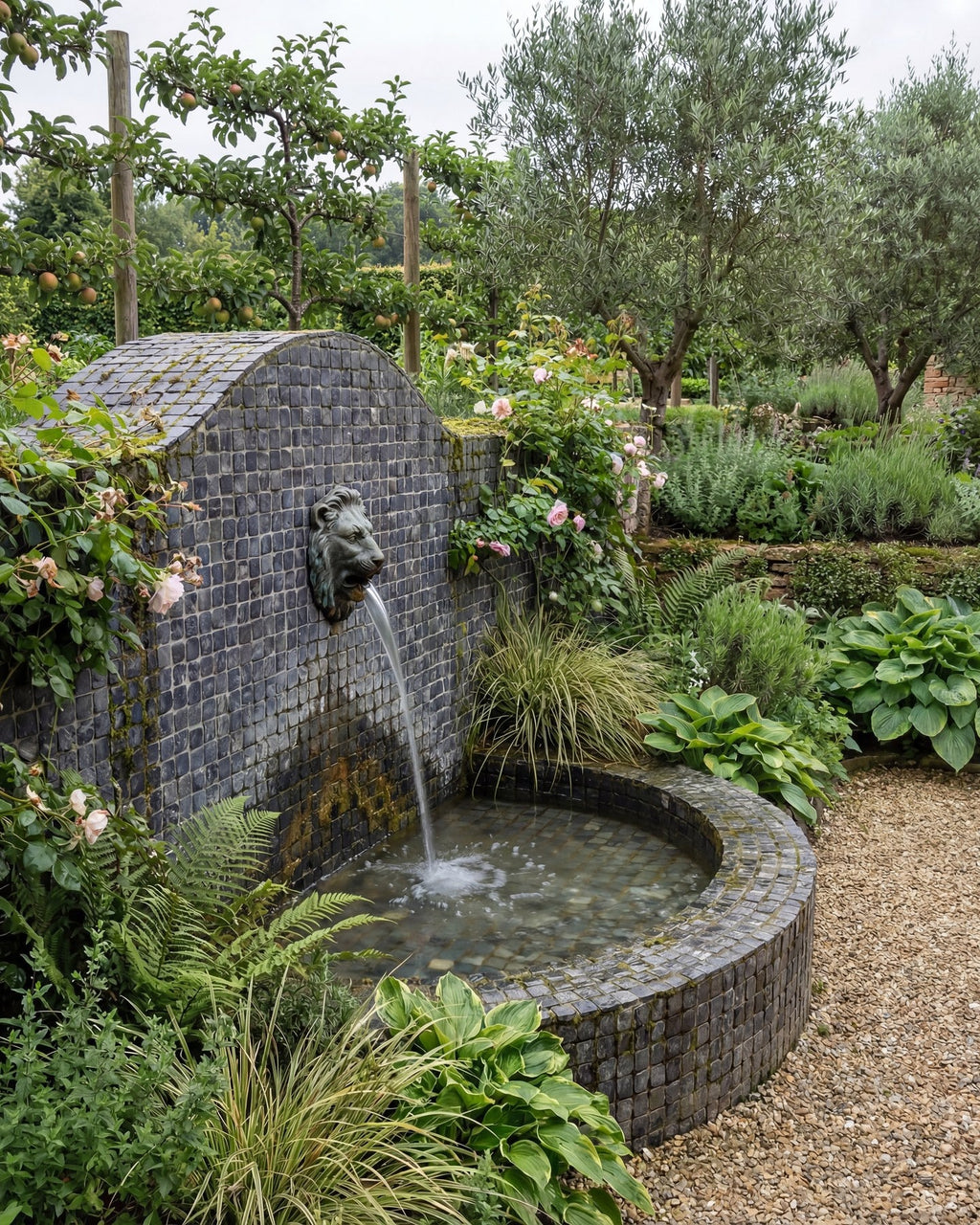 Ca’ Pietra Enso Cobble Mosaic Cube Charcoal — official gallery image 3