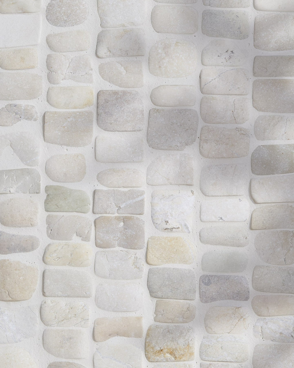 Ca’ Pietra Enso Cobble Mosaic Strip Chalk — official gallery image 7