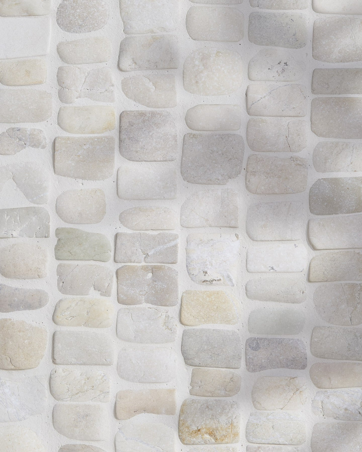 Ca’ Pietra Enso Cobble Mosaic Strip Chalk — official gallery image 7