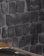 Ca’ Pietra Enso Cobble Mosaic Strip Charcoal — official gallery image 3