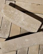 Ca’ Pietra Flanders Buff Tumbled Clay Pavers — official gallery image 1