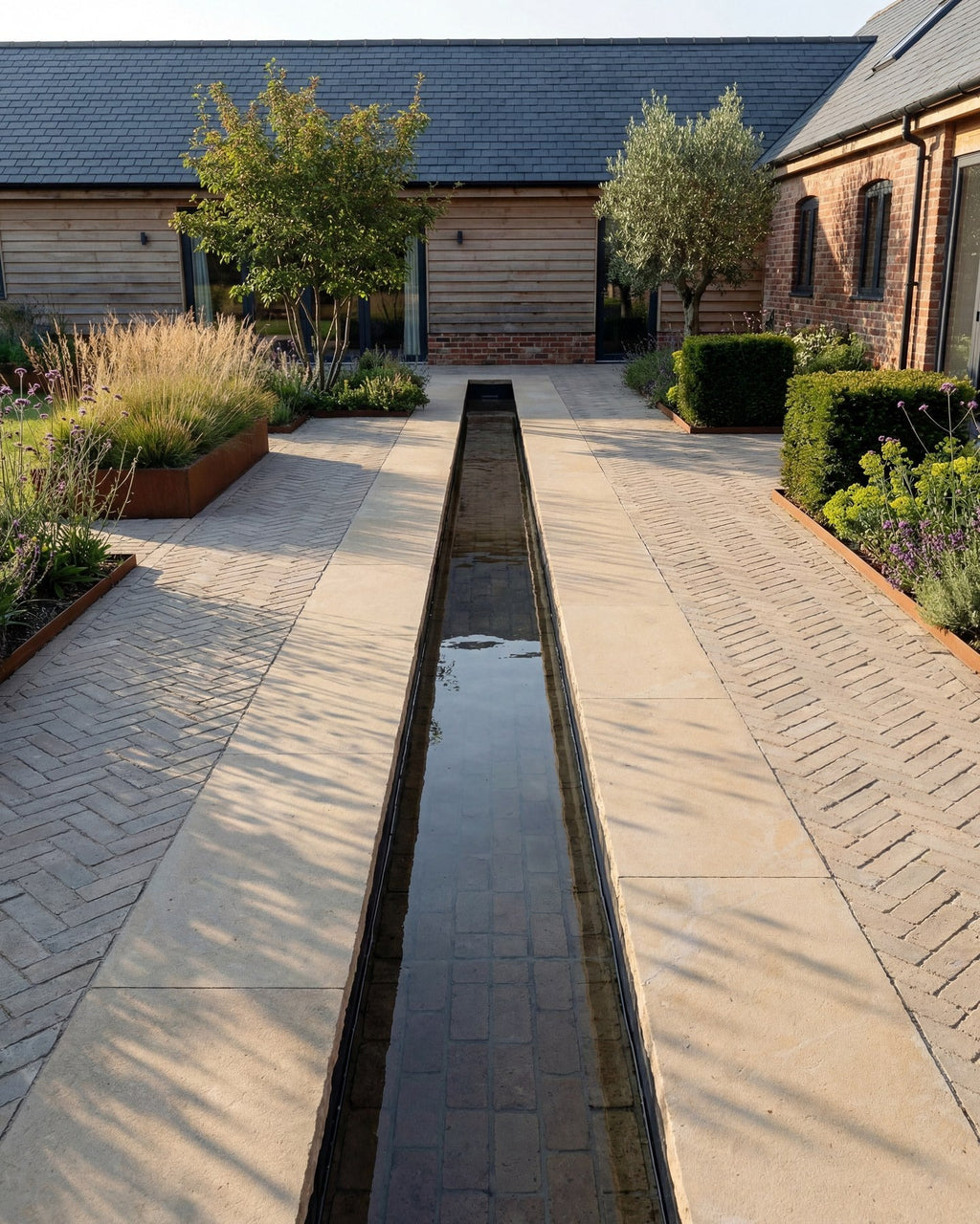 Ca’ Pietra Flanders Buff Tumbled Clay Pavers — official gallery image 3