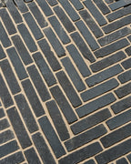 Ca’ Pietra Flanders Charcoal Tumbled Clay Pavers — official gallery image 1