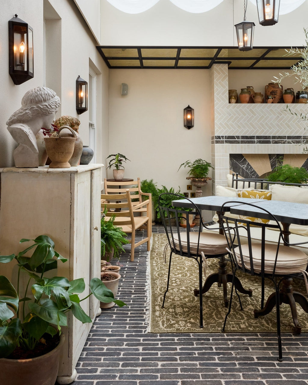 Ca’ Pietra Flanders Charcoal Tumbled Clay Pavers — official gallery image 4