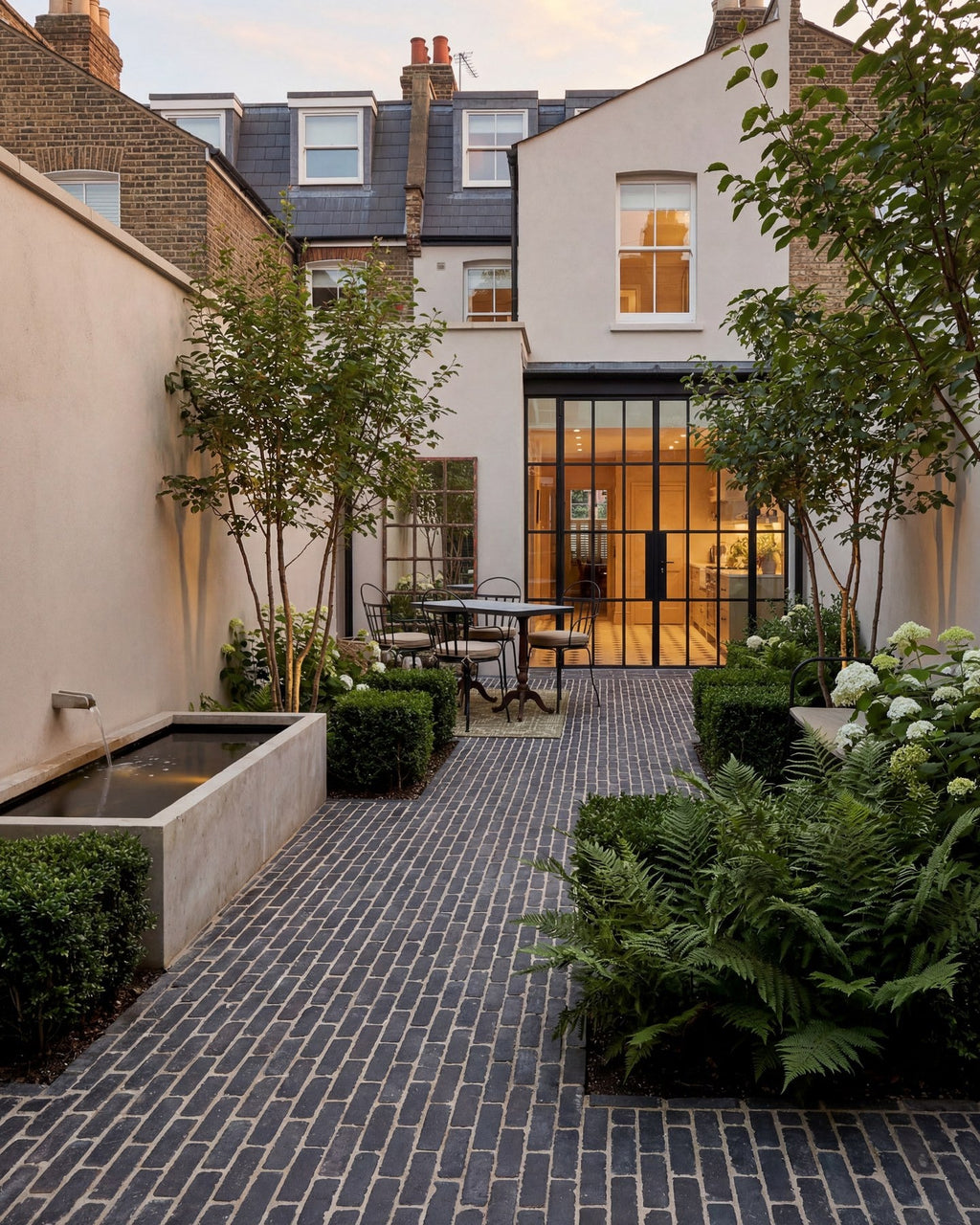 Ca’ Pietra Flanders Charcoal Tumbled Clay Pavers — official gallery image 9