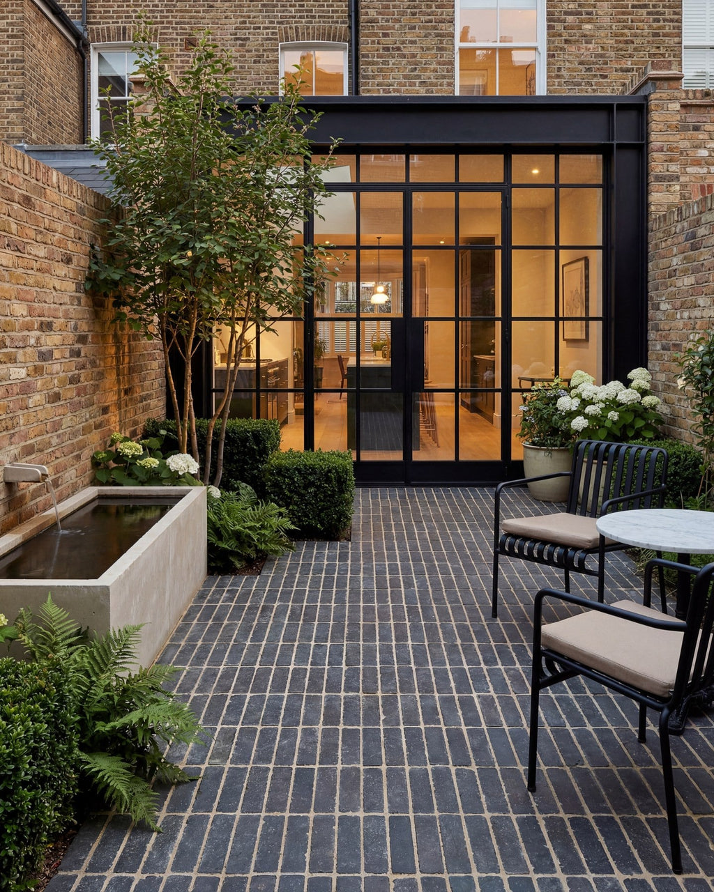 Ca’ Pietra Flanders Charcoal Tumbled Clay Pavers — official gallery image 10