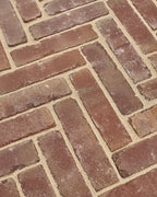 Ca’ Pietra Flanders Warm Russet Tumbled Clay Pavers — official gallery image 2