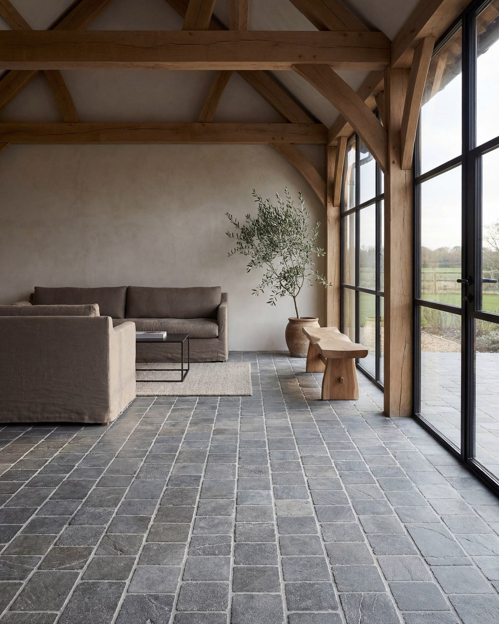 Ca’ Pietra Galway Limestone Cobble Seasoned Finish — official gallery image 2