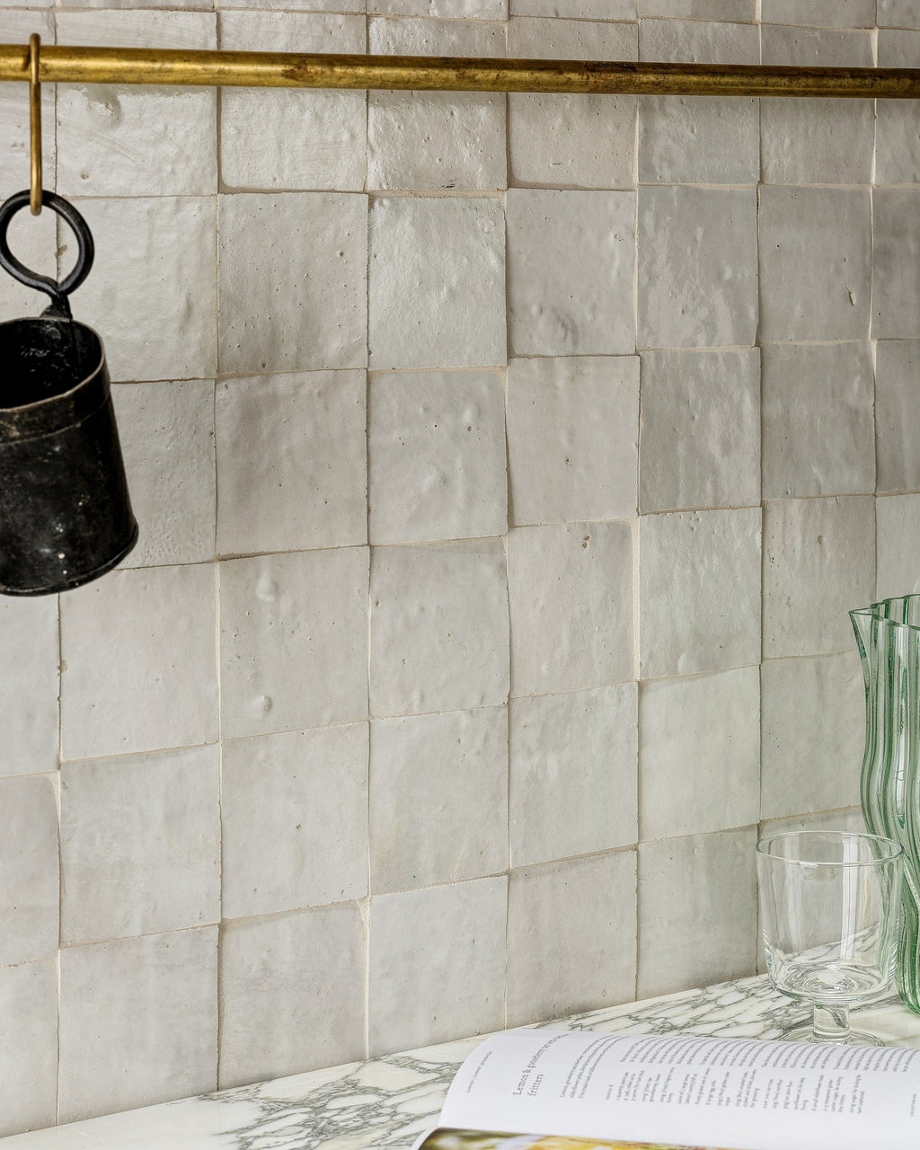 Ca’ Pietra Handmade White Zellige Gloss — official gallery image 1