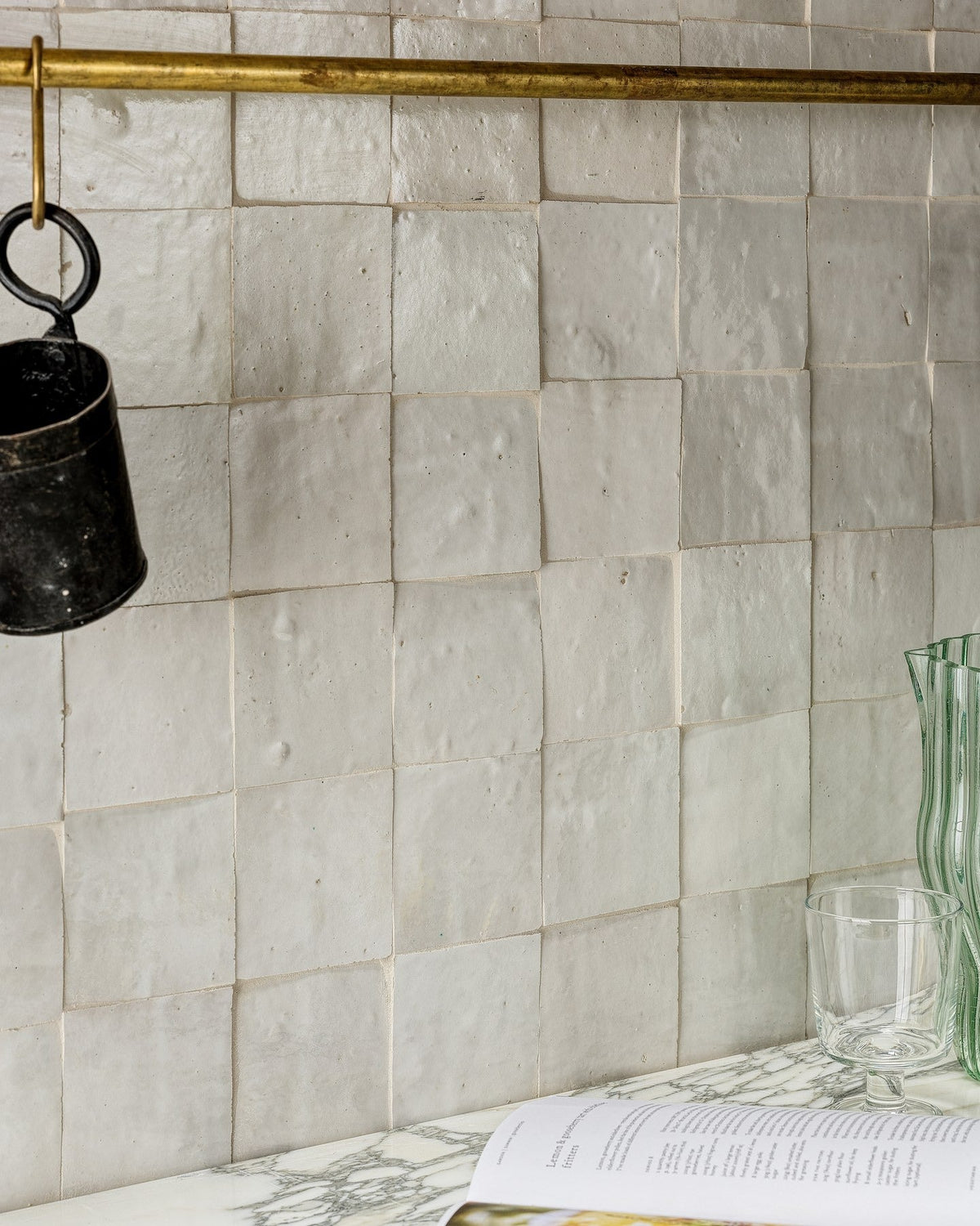 Ca’ Pietra Handmade White Zellige Gloss — official gallery image 1