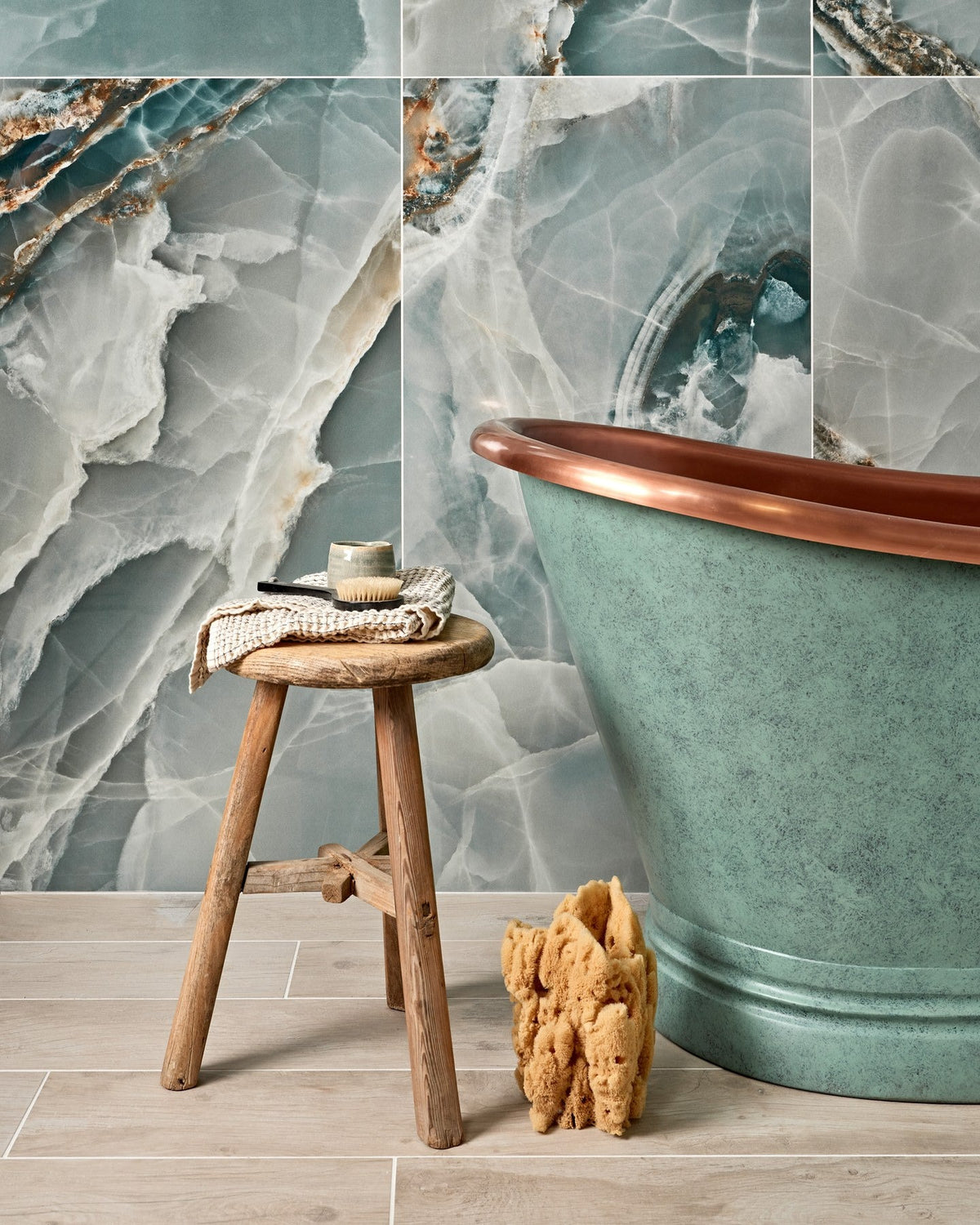 Ca’ Pietra Hollywood Porcelain Turquoise — official gallery image 3