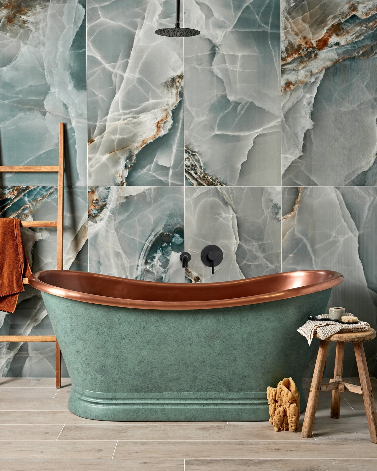 Ca’ Pietra Hollywood Porcelain Turquoise — official gallery image 4